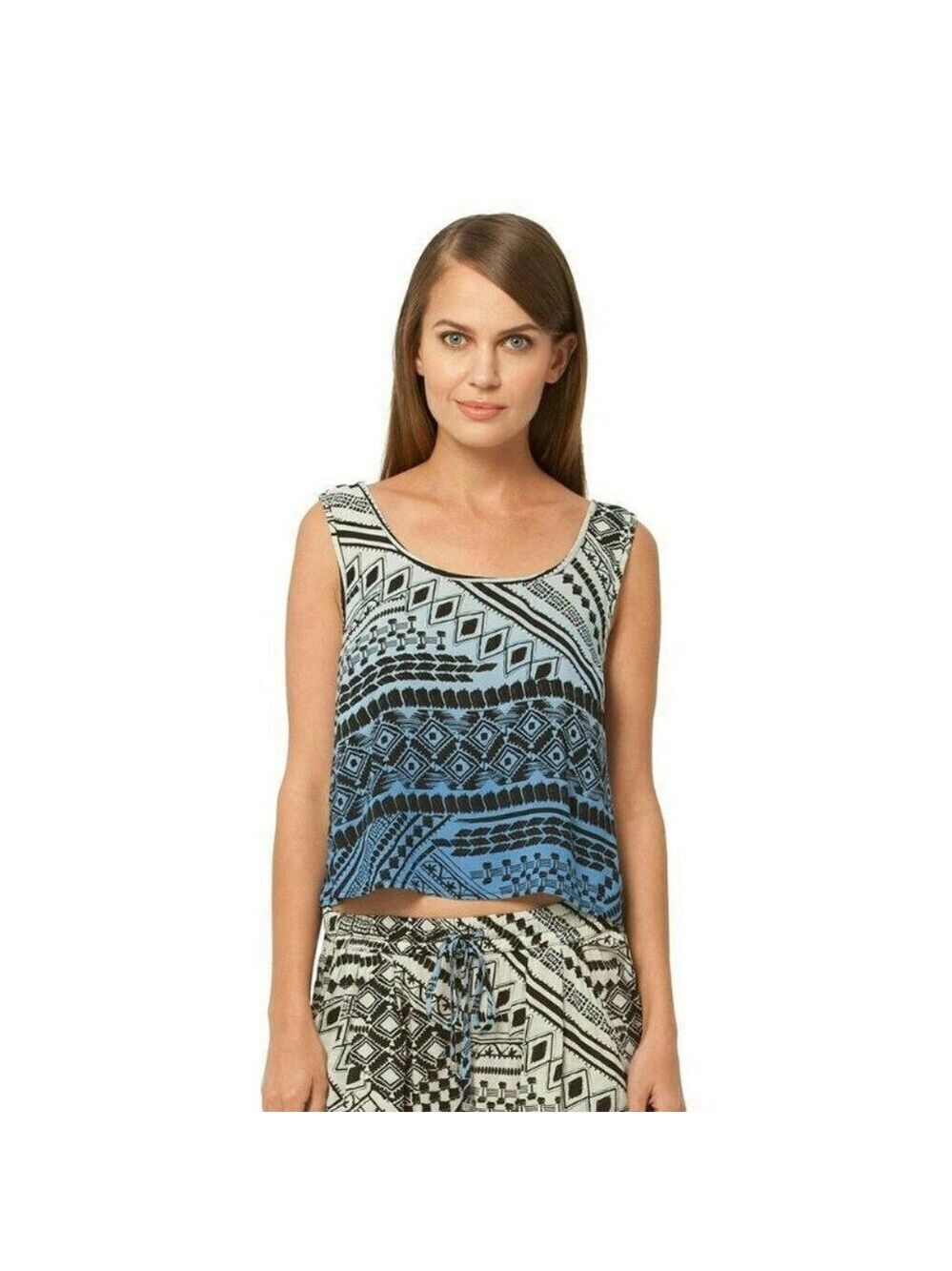 Gypsy 05 Minerva Rayon Voile Cropped Tank Top XS